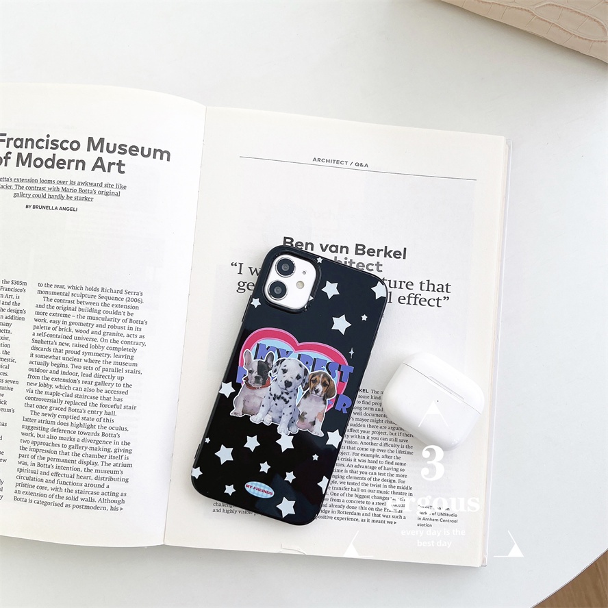 Ốp Điện Thoại TPU Mềm Màu Kẹo Hình Cún Cưng Cho IPhone 14 13 12 11 Pro Max SE2020 X XR Xs Max 7 8 6 6s Plus