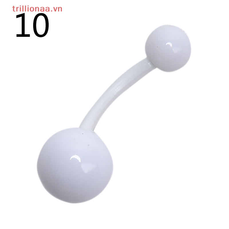 Set 12 Khuyên Rốn Đính Đá Pha Lê Thời Trang