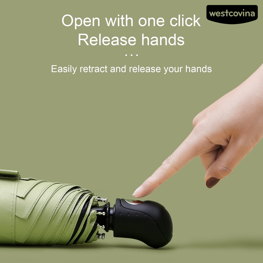 [COD]☁Dù Gấp Mini Chống Gió Chống Nắng Bằng Thép Không Gỉ