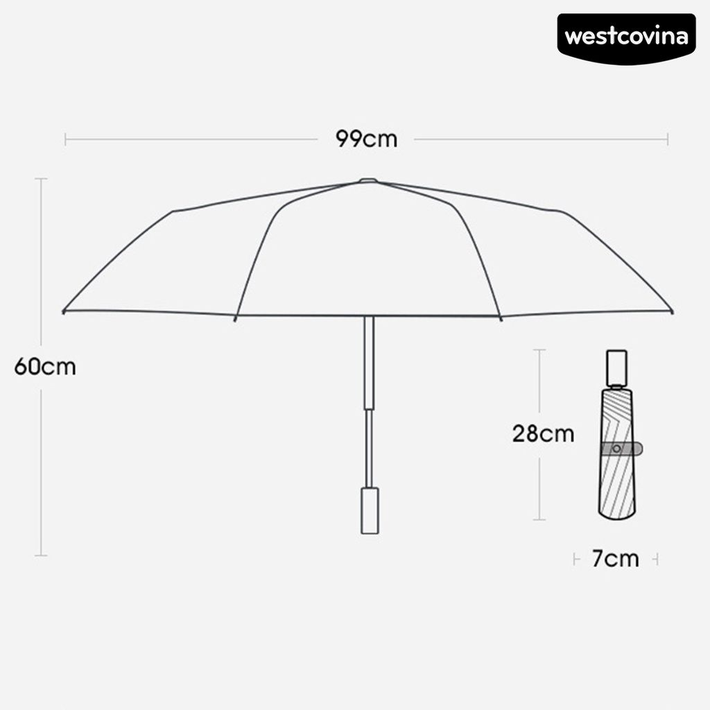 [COD]☁Dù Gấp Gọn Chống Gió Gọn Nhẹ 8 Gia Cố Với Tay Cầm Tiện Dụng Cho Nữ