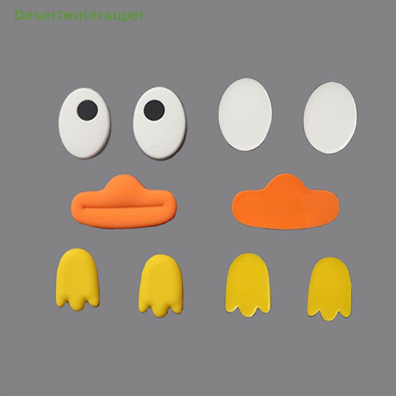 Dsvn Phụ Kiện Trang Trí Điện Thoại Hình Vịt Con Hoạt Hình Ba Chiều diy Bằng Silicon