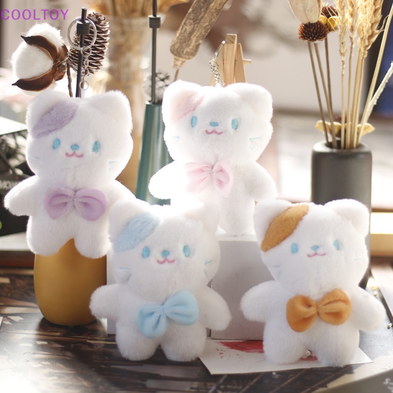 1 Móc Khóa Hình Mèo Nhồi Bông Mềm Mại Dễ Thương