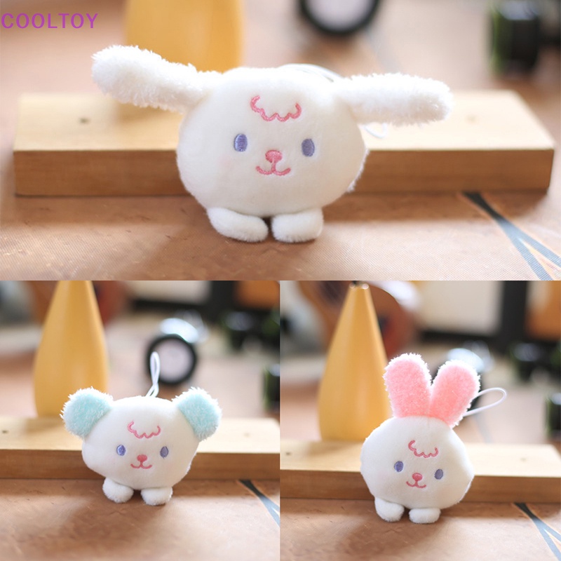 Móc Khóa Đầu Thỏ / Gấu Nhồi Bông Mini Dễ Thương DIY