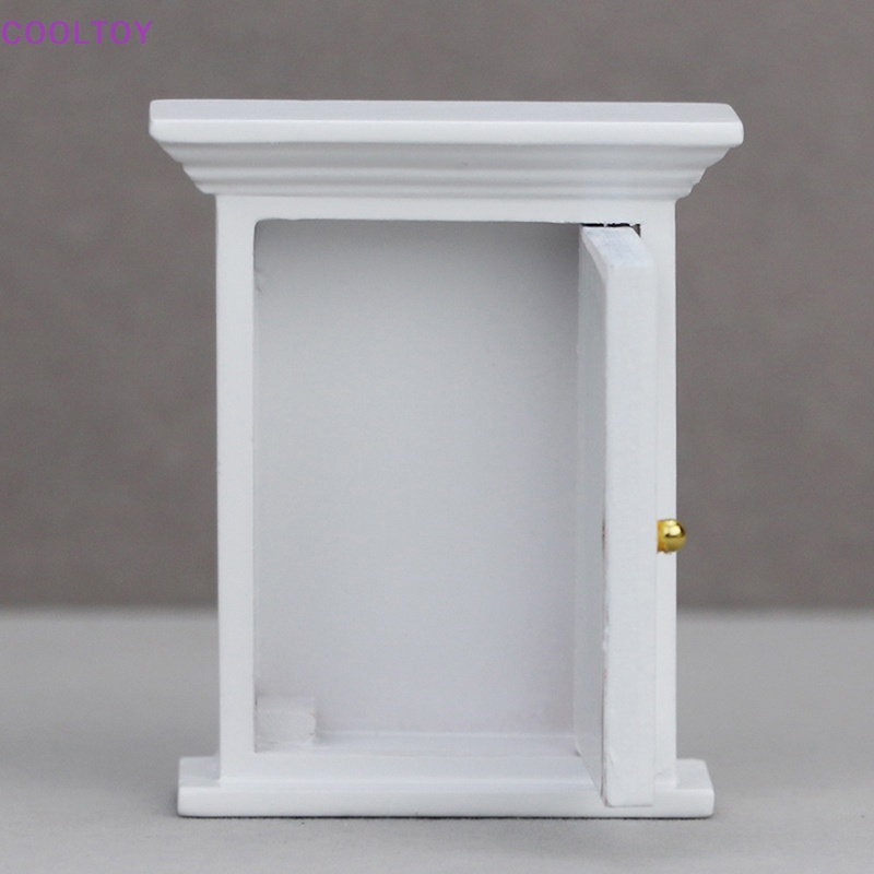 Cooltoy Tủ Quần Áo Trung Quốc Mini Tỷ Lệ 1 / 12 Có Gương Trang Trí Nhà Búp Bê