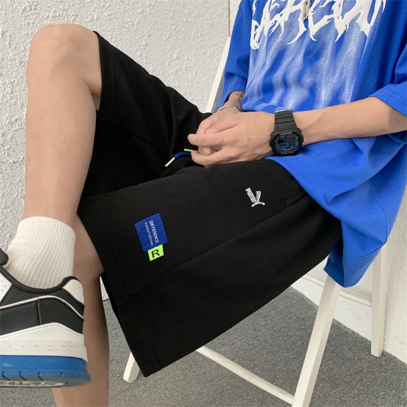 Quần Short Dây Rút Dáng Rộng Nhanh Khô Thêu Nhãn Hiệu Puma 100% Cá Tính Cho Nam