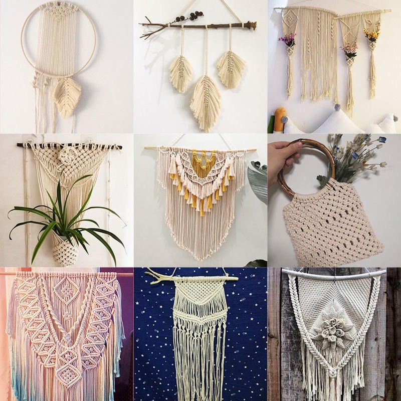 Cuộn Dây Cotton 1 / 2 / 3 / 4 / 5 / 6 / 8 / 10mm Dùng Làm Đồ Trang Sức Thủ Công