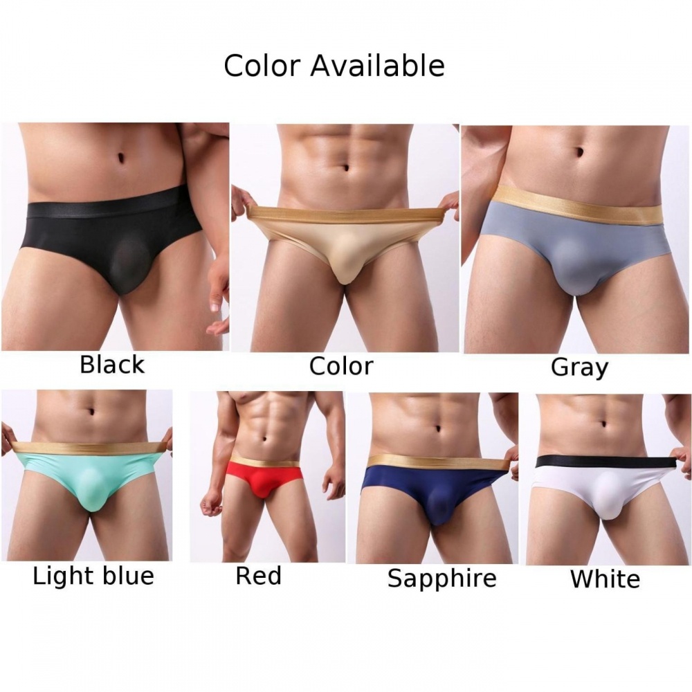 Sleek Quần Lót Lụa Lạnh Chữ U Dáng Ôm Co Giãn Thiết Kế Gợi Cảm Cho Nam