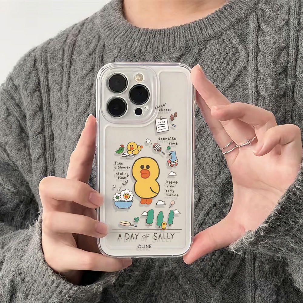 ✅Ốp Điện Thoại Mềm Chống Sốc Hình Vịt Vàng 6In Cho Iphone 14Pro 11Max 1278 13 4TTD