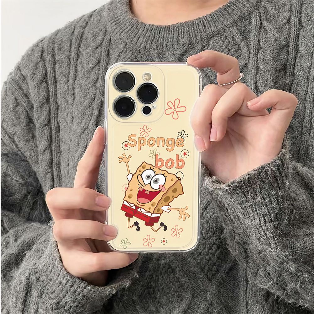 ✅Ốp Điện Thoại Dẻo Họa Tiết Hoạt Hình SpongeBob Dễ Thương Chống Sốc Cho Iphone1213max Style 14proplus Apple 6In 11 78 EG8J