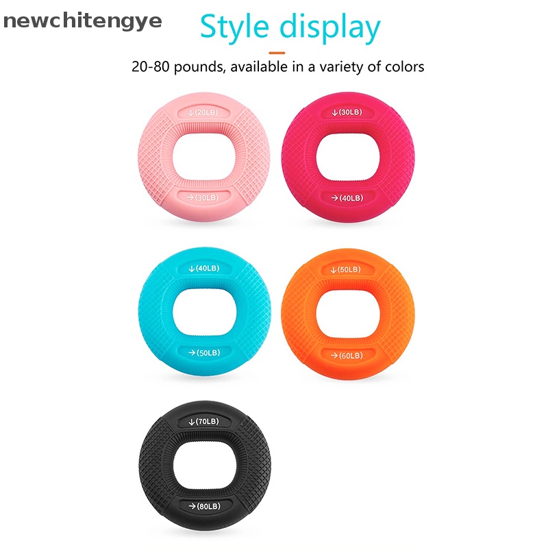 Dụng Cụ Luyện Tập Cơ Ngón Tay 20-80LB Bằng Silicone Tùy Chỉnh Tiện Dụng