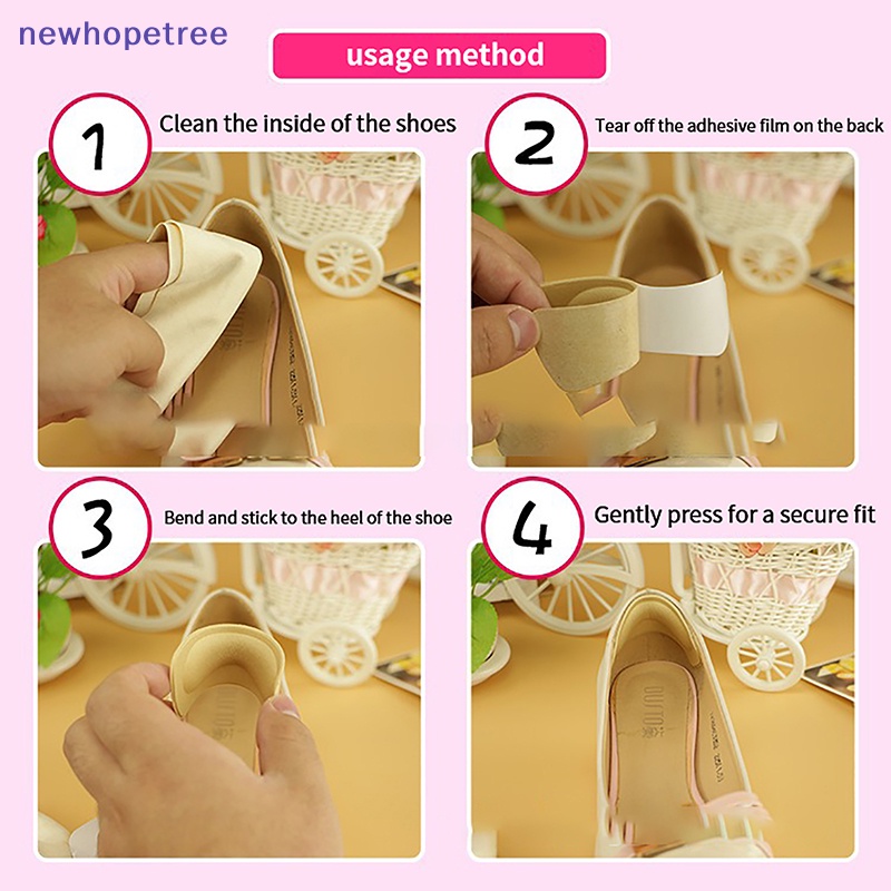 Set 5 Cặp Miếng Dán Gót Giày Giảm Đau Lưng Tiện Lợi