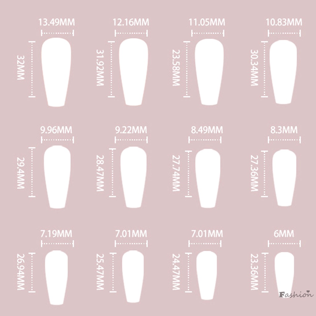 Móng Tay Giả Dài Màu Sắc Đơn Giản Nhẹ Nhàng Bằng Chất Liệu ABS Dùng Để Làm Móng Và Da