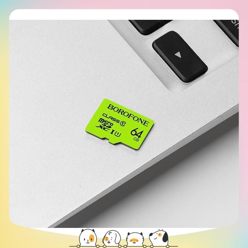 Thẻ Nhớ Micro SD Borofone Class 10 Chính Hãng - Dung lượng 4G/8G/16G/32G/64G/128G