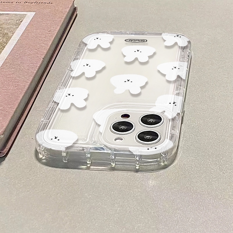 Ốp Điện Thoại Mềm Hình Thỏ Đáng Yêu Cho IPhone 14 13 11 12 Pro XS Max X XR 7 + 8 Plus