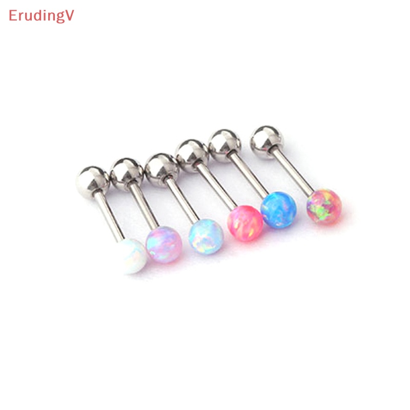 1 Khuyên Tai Dạng Xoắn Ốc Nhiều Màu Sắc Đính Đá Opal Cho Nữ