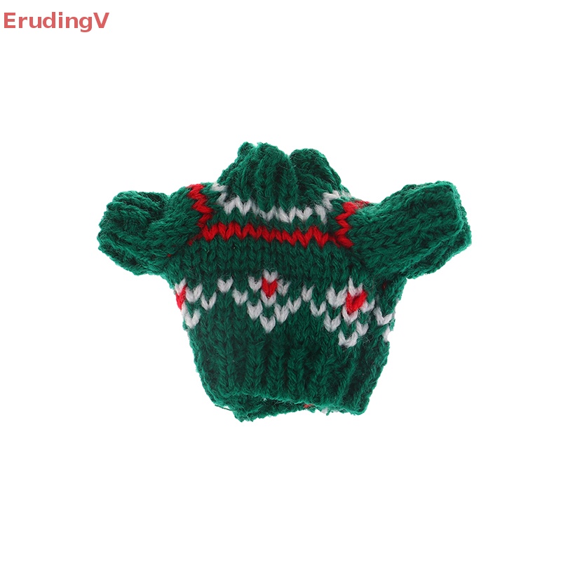 Bộ Áo Sweater + Quần Sooc In Hình Thỏ + Mũ Dễ Thương Cho Búp Bê Tỷ Lệ 1 / 12