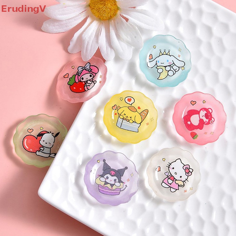 [ErudingV] Set 10 Đĩa Sanrios Hoạt Hình Mini Bằng Nhựa Resin Làm Đồ Thủ Công Trang Trí Điện Thoại Trẻ Em [Mới]