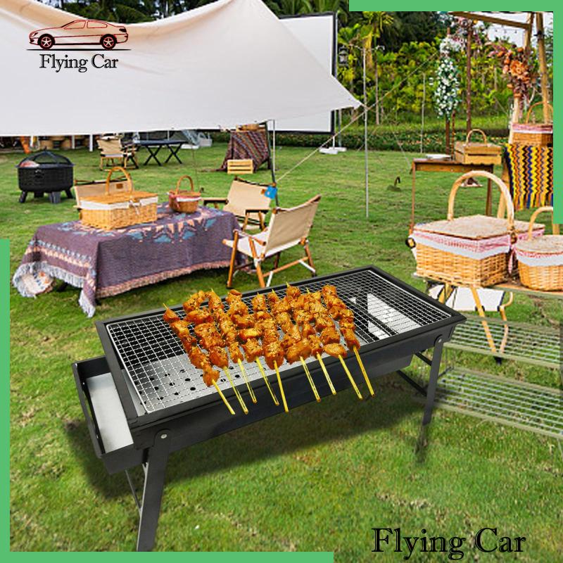 [Lzdjfmy2] Vỉ Nướng Bbq Bằng Kim Loại Để Bàn Chịu Được Sức Nặng Cho Ba Lô Cắm Trại