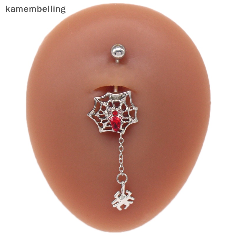 Khuyên Rốn Hình Nhện Đính Đá Zircon Thời Trang Cho Nữ