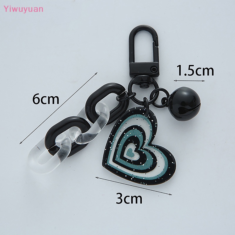 Móc Khóa Xe Hơi Hình Trái Tim Sáng Tạo Bằng Acrylic Dễ Thương Mới