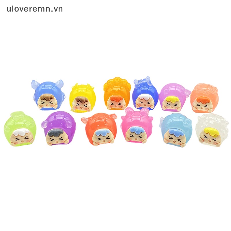 Móc Khóa Hình Thỏ Nhồi Bông Màu Dạ Quang Dễ Thương DIY