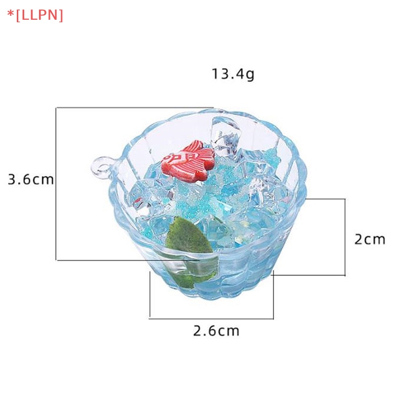 1 Móc Khóa Hình Cốc Trứng Mini Bằng Nhựa Phát Sáng Dễ Thương Trang Trí Sân Vườn