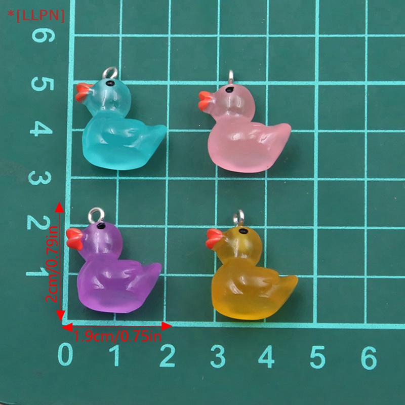 1 Mô Hình Chú Vịt Mini Bằng Nhựa Resin Dạ Quang Trang Trí Bảng Điều Khiển Sân Vườn / Nhà Cửa