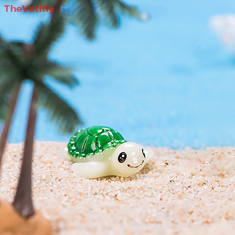 Mô Hình Rùa Biển Mini Màu Xanh Lá Dùng Trang Trí Tiểu Cảnh