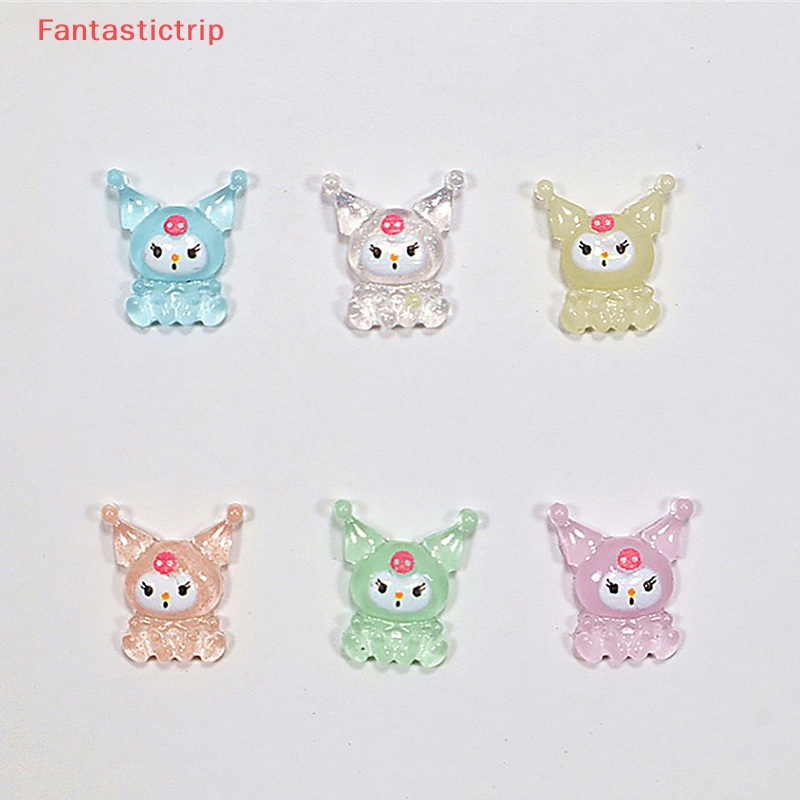 Set 10 Phụ Kiện Trang Trí Móng Tay Nghệ Thuật Trong Suốt 3D DIY Mới