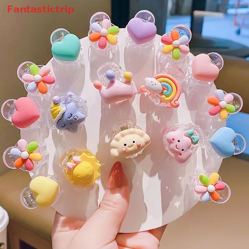 Set 10 Kẹp Tóc Càng Cua Cỡ Lớn Bằng Nhựa Trong Suốt Thời Trang Cho Nữ