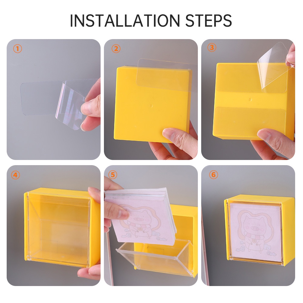 Hộp Giá Đỡ Bông Ngoáy Tai / Tăm Bông Bằng Nhựa Gắn Tường Chống Bụi Tiện Dụng