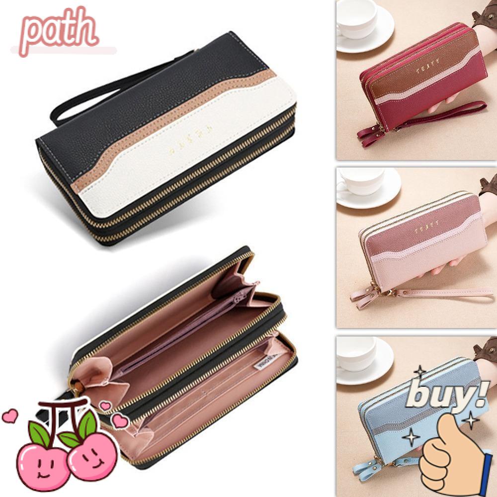Ví Da PU Cầm Tay Có Khóa Kéo Thời Trang Cho Nữ