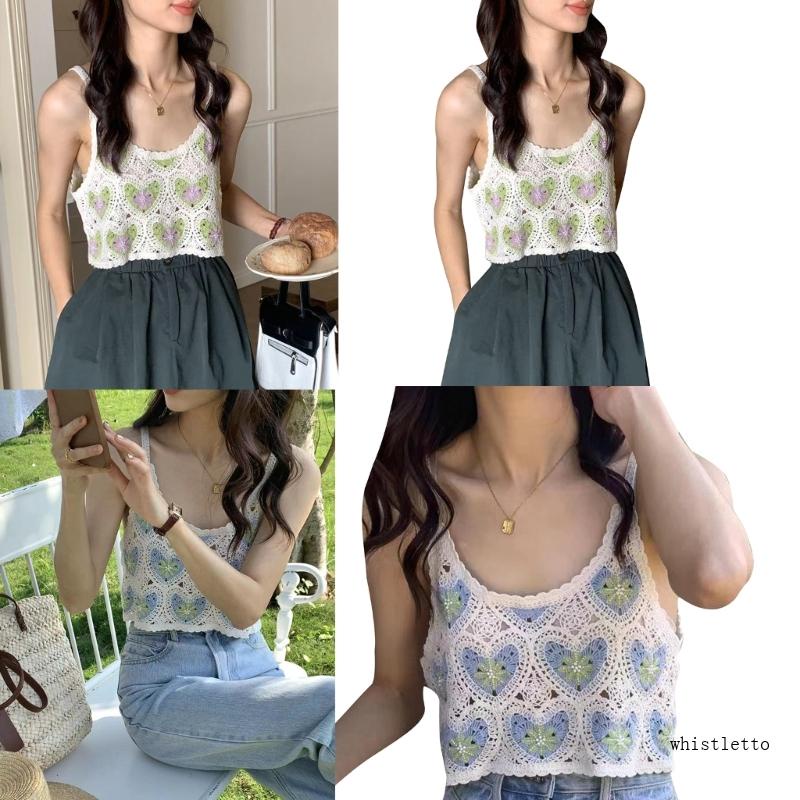 Áo Kiểu Không Tay Thêu Hoa Thời Trang Nữ Tính