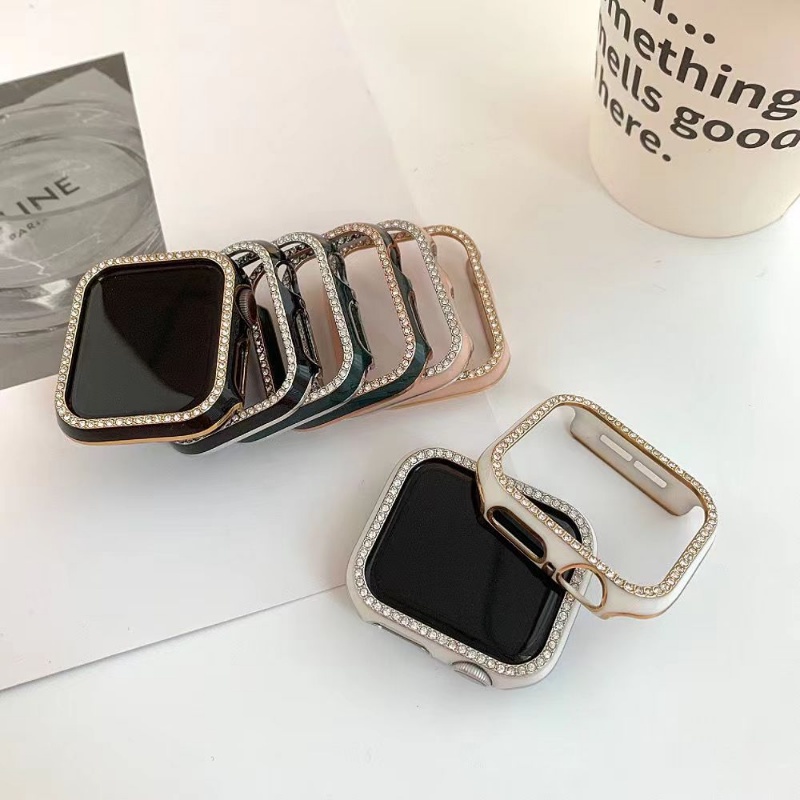 Khung Nhựa PC Màu Laser Cho Đồng Hồ Thông Minh Apple Watch 40mm 44mm 41mm 49mm 45mm 38mm 42mm series 8 7 6 SE 5 4 3 2