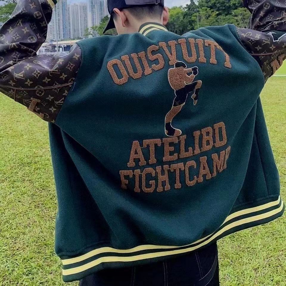 Áo Khoác Bóng Chày Louis Vuitton Thêu Logo Nhiều Màu Sắc Cá Tính Cho Nam Nữ