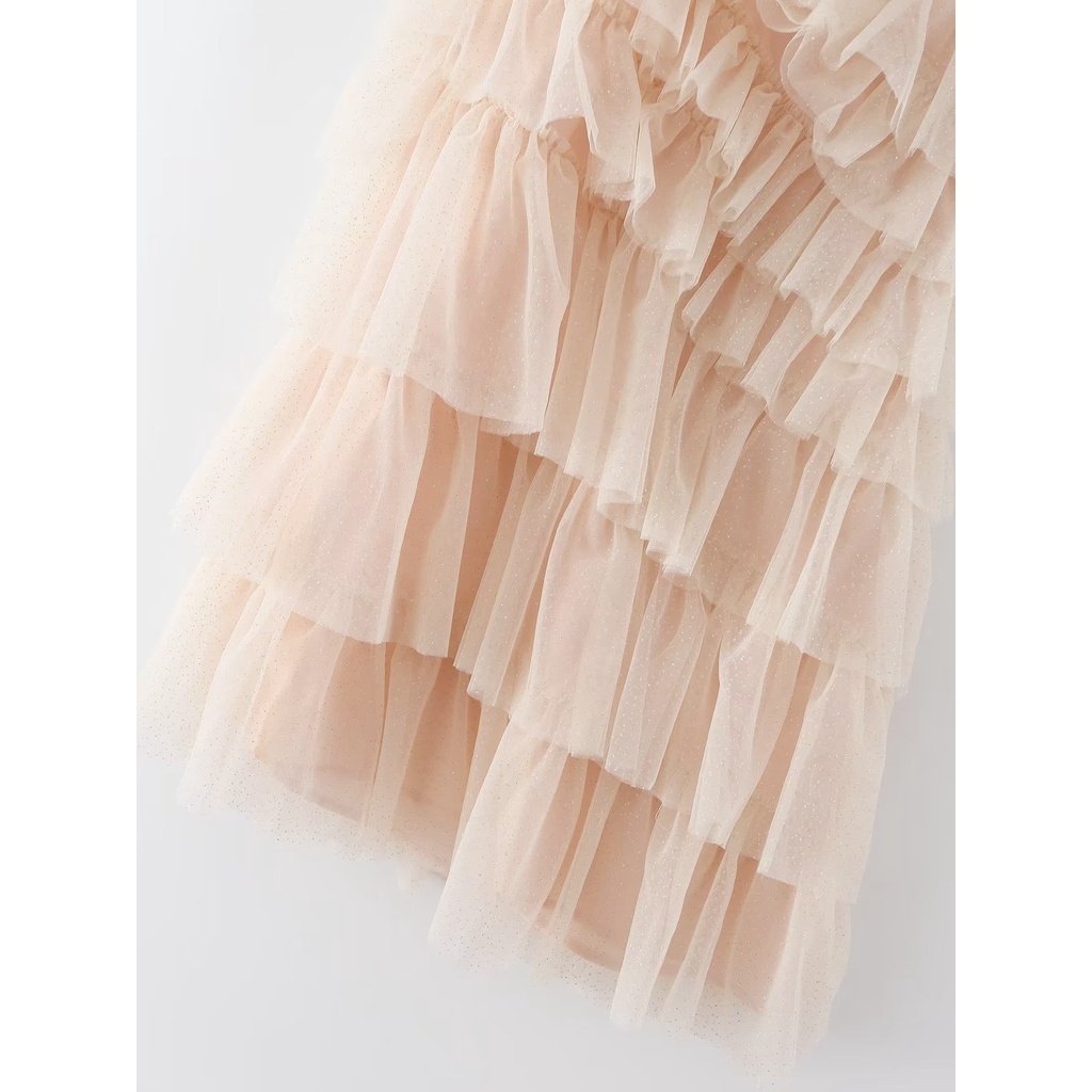 Uibey Đầm Lưới Cổ Treo 5030