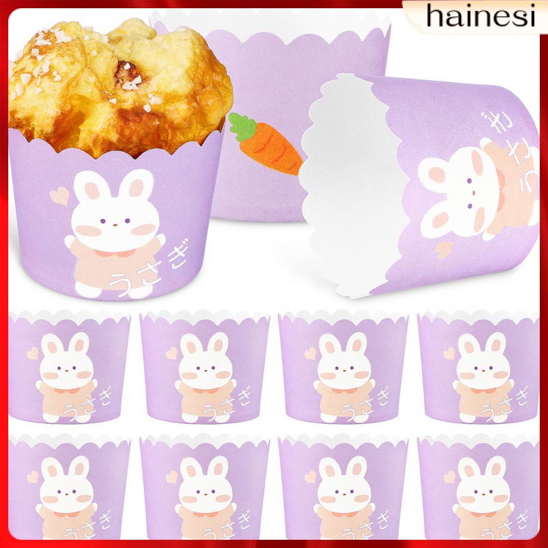 Set 100 Cốc Giấy Làm Bánh Cupcake / Cupcake Hình Thỏ / Trái Tim