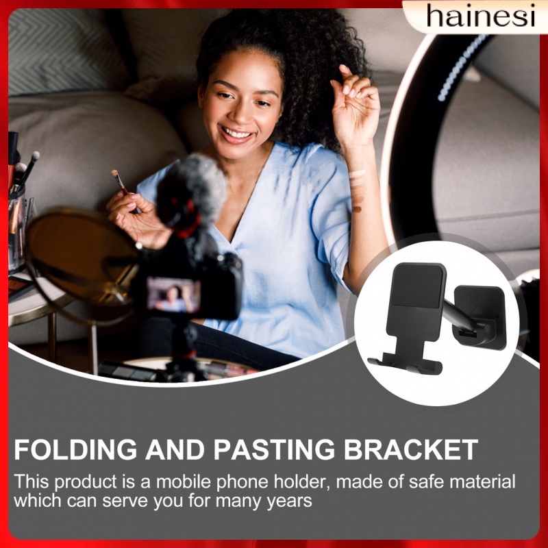 Giá Đỡ Điện Thoại / Máy Tính Bảng Gắn Tường Có Thể Gập Lại Tiện Dụng