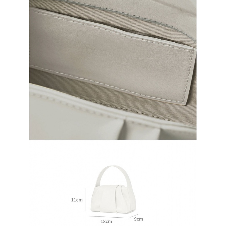 Túi Xách Da Mềm Xếp Ly Đơn Giản Thời Trang Cho Nữ