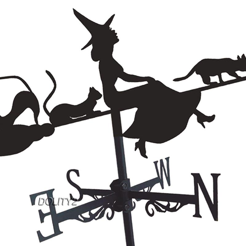 [Dolity2] Dụng Cụ Đo Hướng Gió Bằng Sắt Rèn Luyện Thời Tiết Cho Sân Vườn