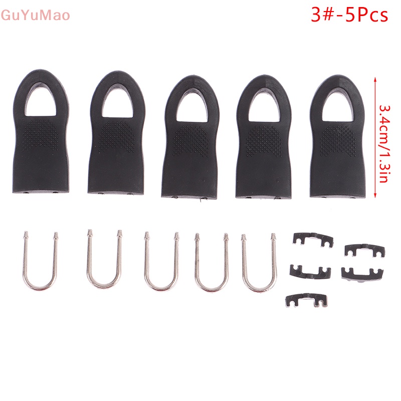[cxGUYU] Set 5 Dây Khóa Kéo Có Thể Tháo Rời Dùng Để Cố Định Túi Xách / Giày Bốt / Áo Khoác / Lều / Cao Su Prt
