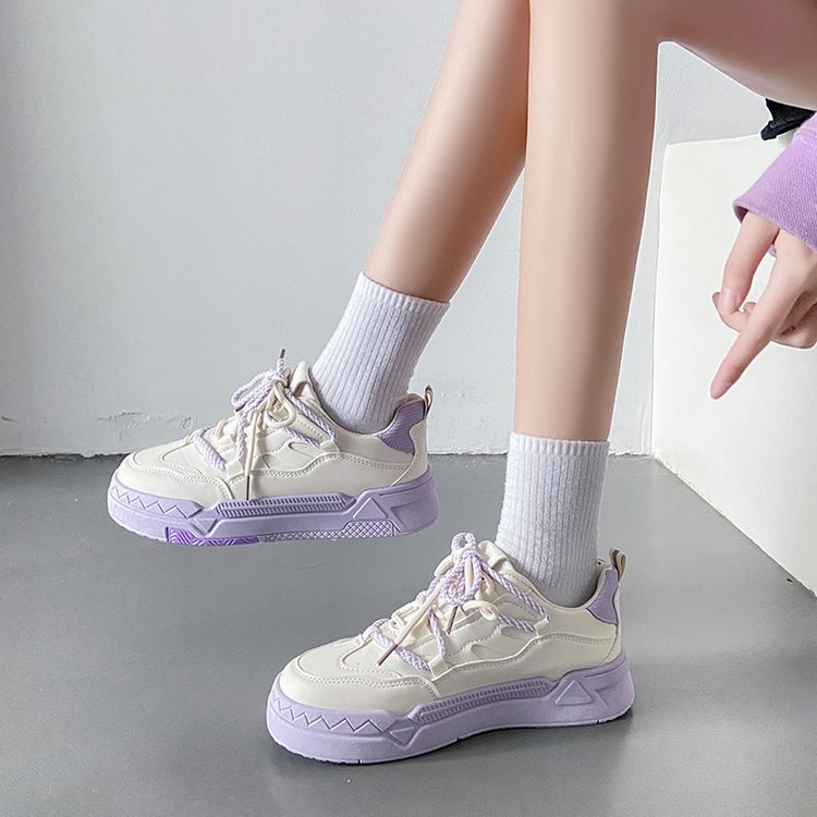 Giày Thể Thao Đế Dày Nhiều Màu Sắc Thời Trang Hàn Quốc Cho Nữ