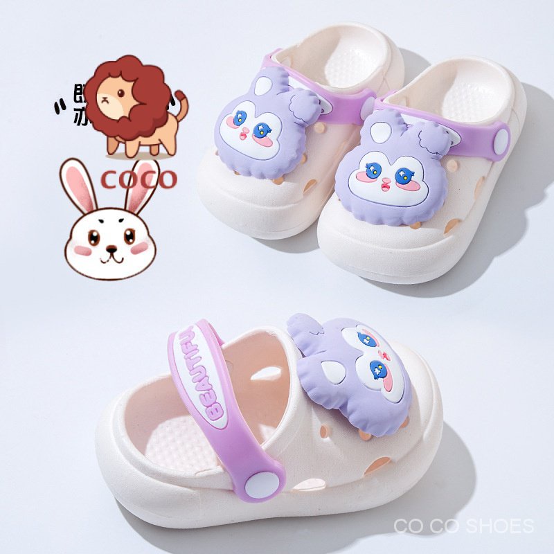 Dép Sandal Đục Lỗ Chống Trượt Họa Tiết Hoạt Hình Dễ Thương Thời Trang Mùa Hè Cho Bé Gái SC2H