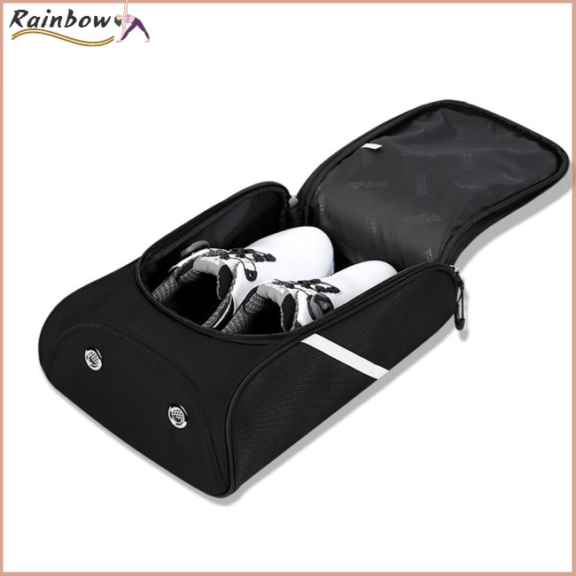 Túi Đựng Giày Đánh Golf Mini Hai Chiều Có Khóa Kéo Chống Bụi Chống Thấm Nước Đa Năng