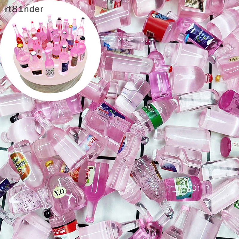 Rt Bộ 10 Chai Trong Suốt Nhỏ Dùng Đựng Kem / Đồ Uống Ba Chiều DIY