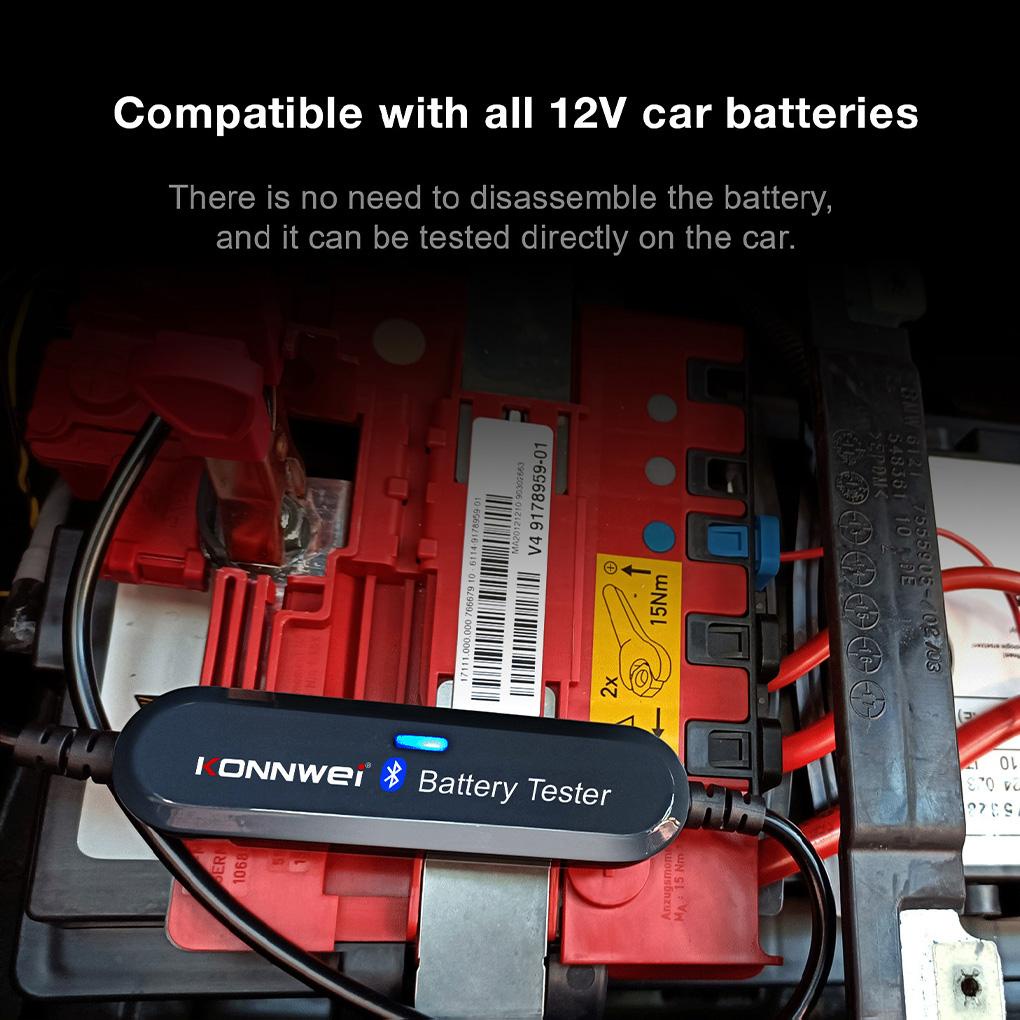 Thiết Bị Kiểm Tra Dung Lượng Pin Xe Hơi Kết Nối Bluetooth 12V BK100