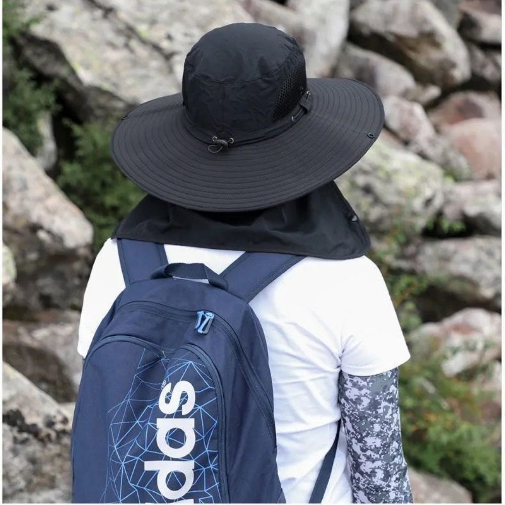 Mũ Tai Bèo Thể Thao Vành Rộng Có Thể Tháo Rời Chống Tia UV / Gió Thoáng Khí Thời Trang Mùa Hè Cho Nam