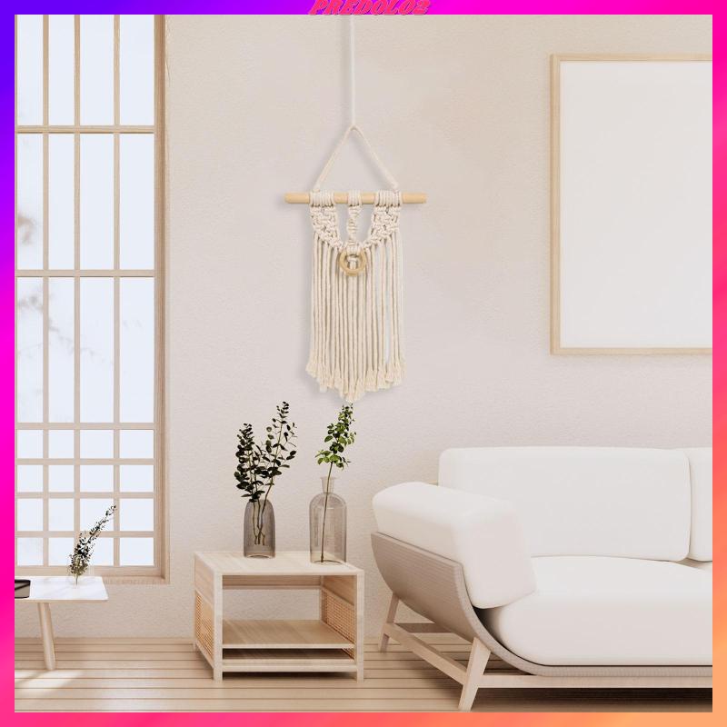 [Predolo2] Macrame Đan Treo Tường Trang Trí Mặt Dây Phong Cách Bohemian Cho Đám Cưới Dorm Cửa Sổ