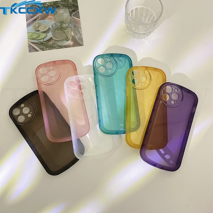 Ốp Điện Thoại TPU Silicon Mềm Dày Dặn Màu Trơn Có Túi Khí Chống Sốc Cho Redmi Note 12S 12 Turbo 12 Pro + 12 Speed K60 Pro K60E
