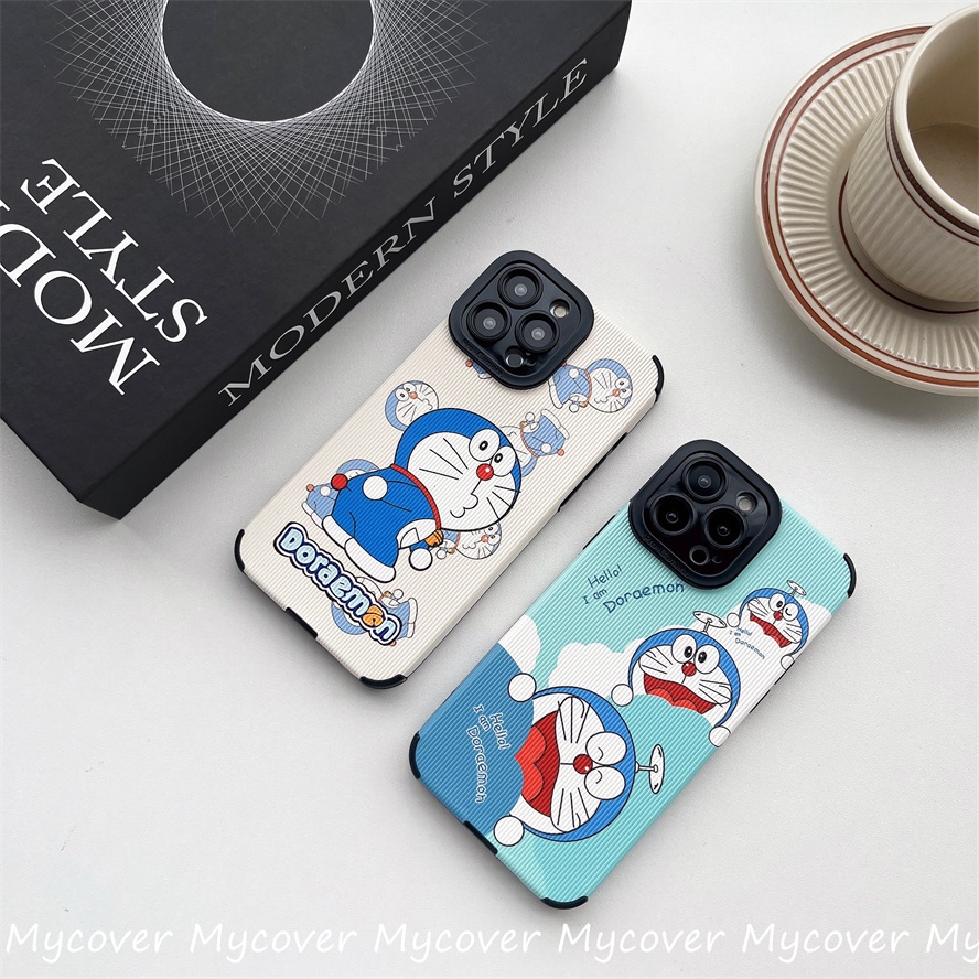 Ốp Điện Thoại TPU Dẻo Họa Tiết Hoạt Hình Doremon Dễ Thương Cho iPhone 11 13 12 14 Pro Max X XR Xs Max 6 7 8 Plus